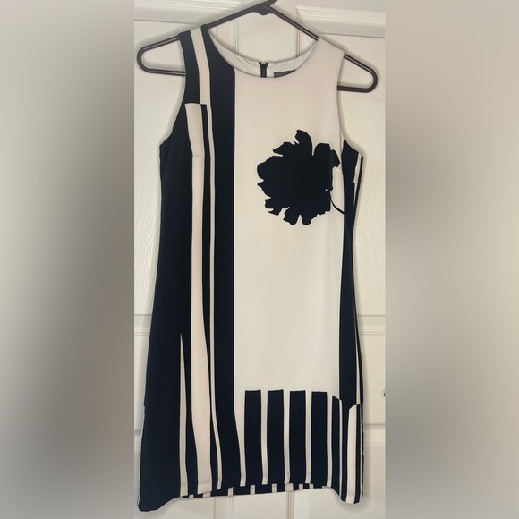 Vince Camuto black and white shift dress - Picture 1 of 4